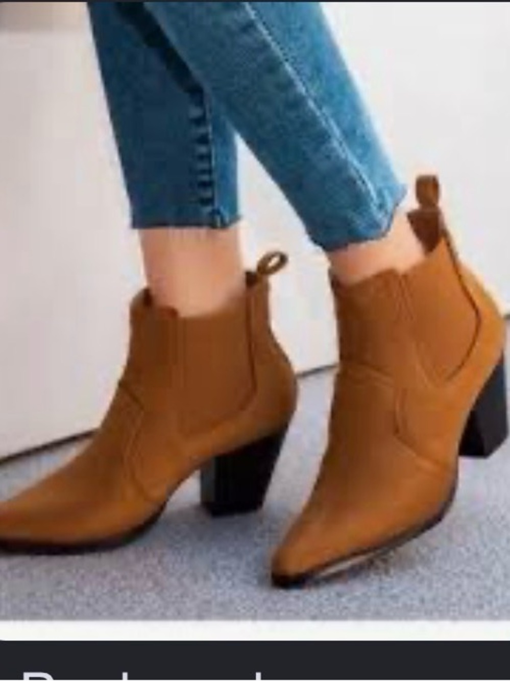 MaxMuxun Brown Pointed-Toe Ankle Boots sz 40